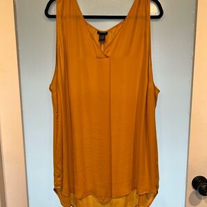 Torrid Golden Sleeveless Tunic Top